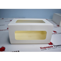 Упаковка с ложементом Cake Roll Two Window White 200*120*100 мм
