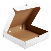 350х350х70 Картонная коробка для пирога бел/бур (D=30см) Россия