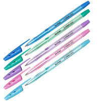 Ручка шариковая цвет ассорти, 0.7-1мм (Синяя) (х1/50)