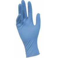 Перчатки смотровые нитровинил неопудр. (XL голубой) Китай