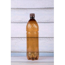 Д=28мм Бутылка с крышкой ПЭТ 1л ЕП (х60) (коричневая) Россия