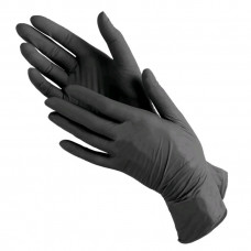 Перчатки смотровые нитриловые неопудр. (L черный) Россия