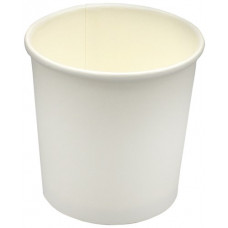 D=90мм Контейнер бумажный для супа/десерта белый 350мл (LD) Россия
