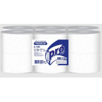 (T2) Туалетная бумага PRO Tissue (С-191) Premium 2-сл, 170м/рул Россия [упаковка]
