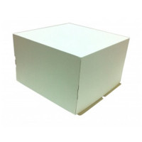 300х300х300 Крышка для картонной коробка для торта от 1 до 7 кг бел/бур (D=15-30см) Россия