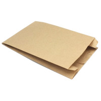 Пакет бумажный с плоским дном 250х100х390мм 40г/м2 V цвет Крафт (х50/1500)