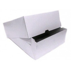 325х325х120 Картонная коробка для торта/пирога белая (D=25-32см) (кр+дно) Россия