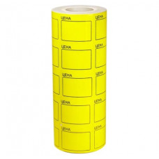Ценник самоклеящийся цветной 36х25мм (Желтый) 5х170 шт. (х5/200)