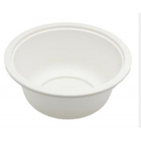 Тарелка суповая БИО 370мл Кукурузный крахмал Круглая цвет Белый (х50/600)