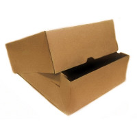 325х325х120 Картонная коробка для торта/пирога крафт (D=25-32см) (кр+дно) Россия