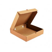 350х350х70 Картонная коробка для пирога бур/бур (D=30-35см) Россия