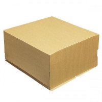 300х300х190 Крышка для картонной коробки для торта от 1 до 7 кг бур/бур (D=15-30см) Россия
