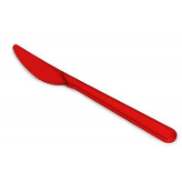 Нож столовый 18 см красный (алый) Кристалл (х50/2000) Россия