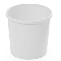 Контейнер бумажный круглый для супа 500мл D=120мм Выс:72мм цвет Белый (х500)