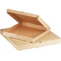360х360х40мм Коробка под пиццу бурая квадрат (макулатура) Россия