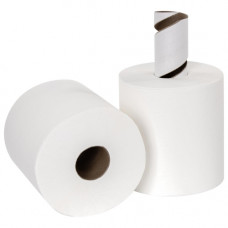 Полотенца бумажные в рулонах метраж 275 PRO Tissue E 1 слойные, центральная вытяжка С396 (х1/6) [упаковка]