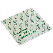 Салфетки влажные в индивидуальной упаковке - (Зеленый чай) Россия