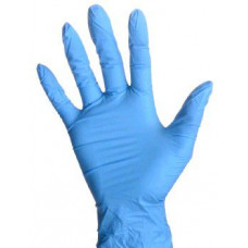 Перчатки смотровые нитрил. неопудр. 10% (M голубой) Малайзия