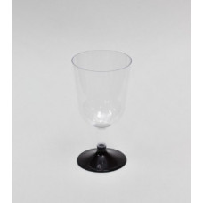 1011 200 мл Бокал прозрачный для вина (черная съемная низкая ножка) ЧД (6 шт) Россия
