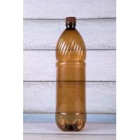 Д=28мм Бутылка с крышкой ПЭТ 1,5л ЕП (х45) (коричневая) Россия