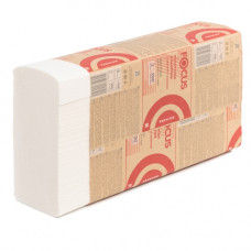 Полотенца бумажные в листах 24х21.5см Focus Premium 2х слойные, Z сложение, H2, 200 шт. 5069902 (х1/20) [упаковка]