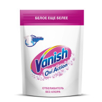 Пятновыводитель 500г Ваниш (Vanish) OXI для белого, порошок, дой-пак (х1/6)