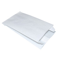 Пакет бумажный с плоским дном 140х60х290мм ОДП 40г/м2 цвет Белый (х3000)
