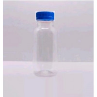 Бутылка ПЭТ с навинчен. крышкой 0,3л, Д=38мм (х200) (прозрачная с синей кр) Россия