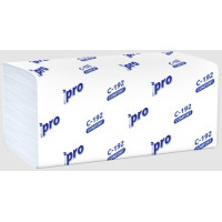 21х22 см (Н3) Полотенца бумажные PRO Tissue (С192) V-сложения 1-сл (250 листов) Россия [упаковка]