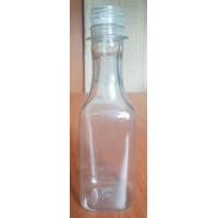Д=28мм Бутылка ПЭТ 0,2л (х200) с навинчен. крышкой (прозрачная/высокое горло) Россия