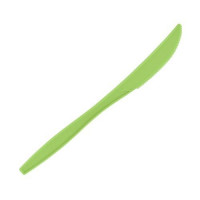 Нож столовый БИО 4041 Био Эко Люкс Дл:190мм Крахмал (биополимер) цвет Зеленый ВЗЛП (х50/1000)