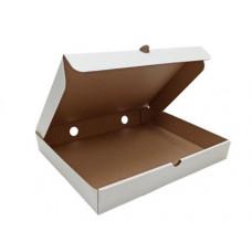 Коробка картонная для римской пиццы 300х230х40мм гофрокартон Т-22 цвет Белый/Бурый (х1/50)