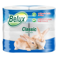 Туалетная бумага 3х слойная Belux Classic 4 рулона (х1/12) [упаковка]