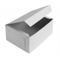 Контейнер бумажный 215х150х75мм CAKE BOX LMB цвет Белый OSQ (х300)