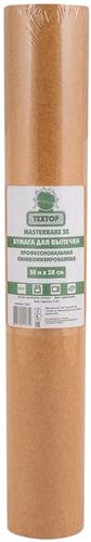 38 см х 50 м Бумага для выпечки/пергамент (х12) силиконизированая с 2-х сторон ТЕКСТОП (коричневая) Россия