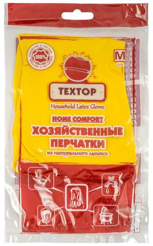 ТЕКСТОП Перчатки хозяйственные латекс. (пара) Home Comfort (размер M) Китай