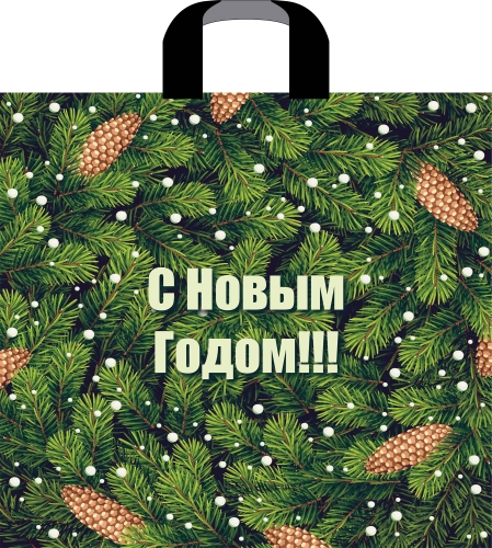 Пакет ПЭ с петлевой ручкой 40х36+4 (110) Артпласт НГ (Ельник) Россия