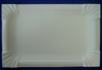 11х17 Тарелка картон белая (х2000) Россия