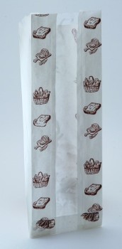 110(50)х30х280 Пакет бумажный "с окном" с печатью ВП40 Хлеб (2000) Россия