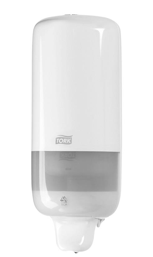 560008 ТОРК (S1) Диспенсер для жидкого мыла Tork "Elevation"(S1), пластик, механический, белый, 1л Россия