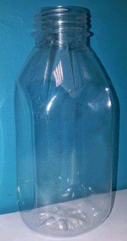 Д=38мм Бутылка ПЭТ 0,5л квадрат (х100) без крышки (прозрачная) Россия