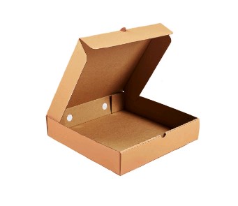 350х350х70 Картонная коробка для пирога бур/бур (D=30-35см) Россия