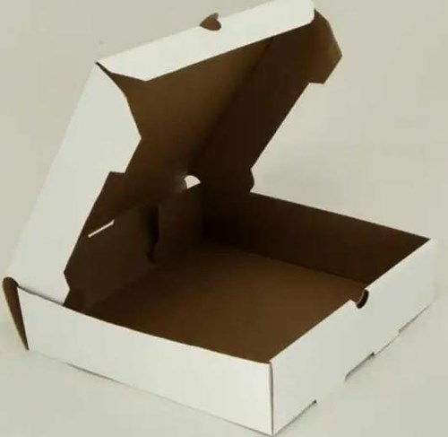 280х280х70мм Картонная коробка для пирога (Д28) (МГК) (бел/бур) Россия