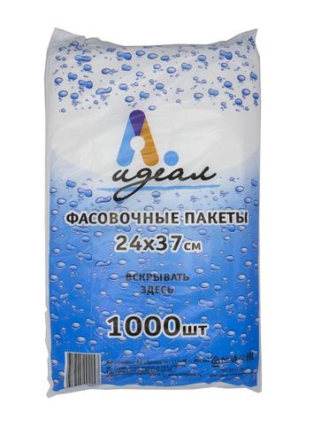 Пакет фасовочный, ПНД 24х37 (7) В пластах "Идеал" (арт 65100) Россия [упаковка]