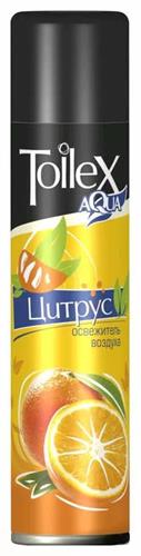 Освежитель воздуха 300 мл "Тойлекс Аква" (х24) (Цитрус) Россия