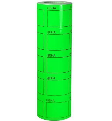 Ценник самоклеящийся цветной 36х25мм (Зеленый) 5х170 шт. (х5/200)