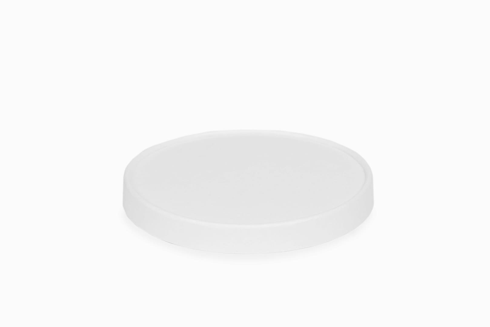 Белая картонная крышка Round Bowl 750-1000 W lid